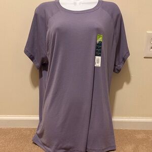 NWT Tek Gear Women's Lavender Short Sleeve Tee in XXL